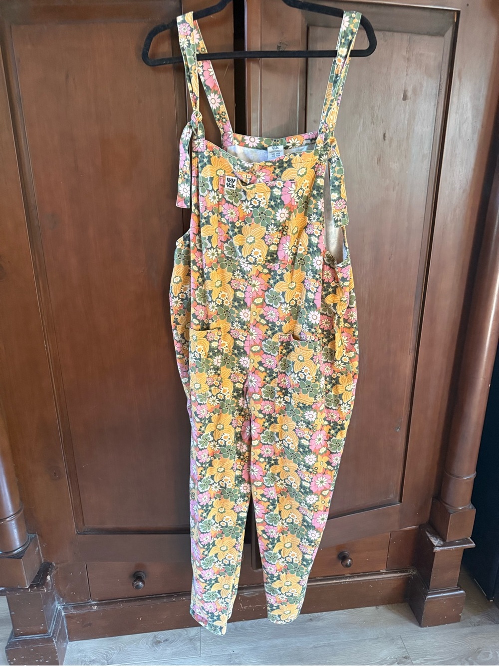 Lucy & Yak Floral Cotton Overalls Jumpsuit